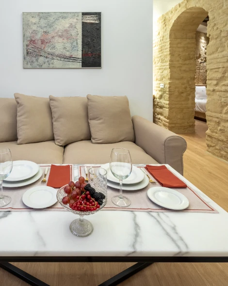 Sala de estar apartamento turístico en Córdoba