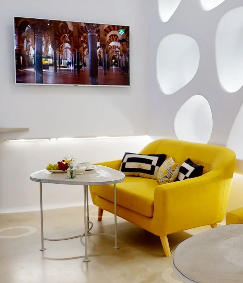 Sala de estar apartamento turístico en Córdoba
